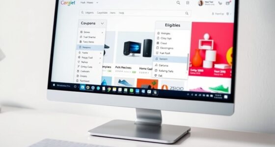 coupon filtering on desktop