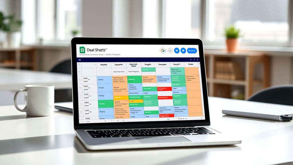 create organized deal tracker