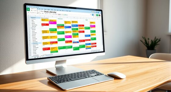deal tracking calendar template