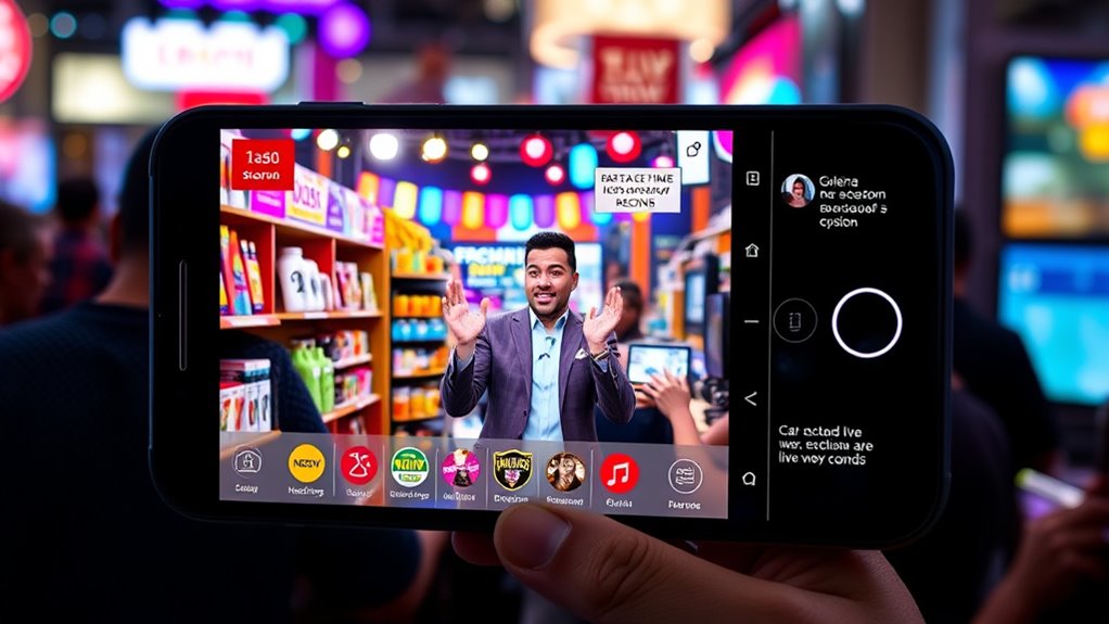 interactive live shopping experience