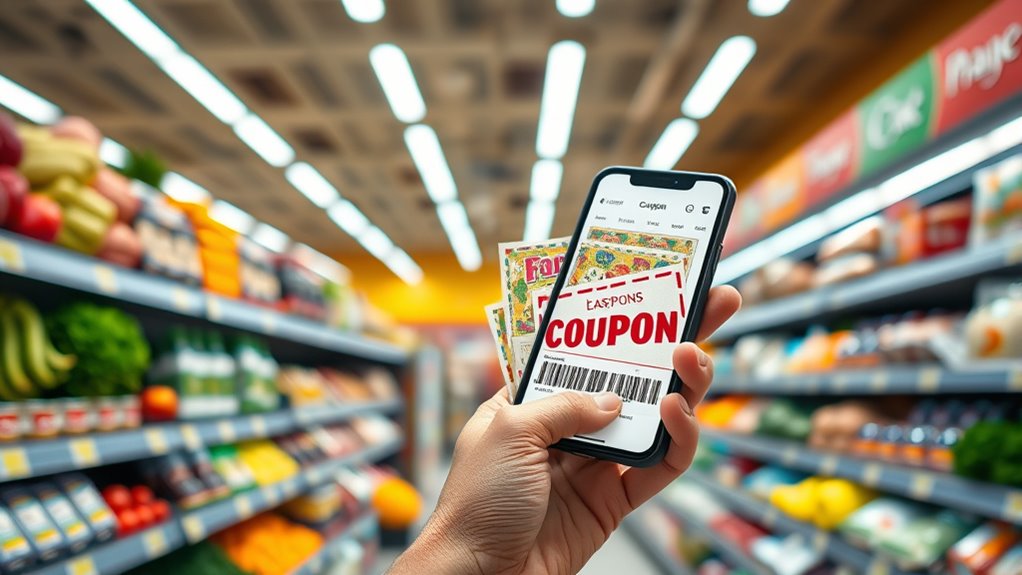 digital coupons save shopping time