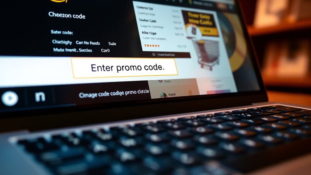 enter codes during checkout