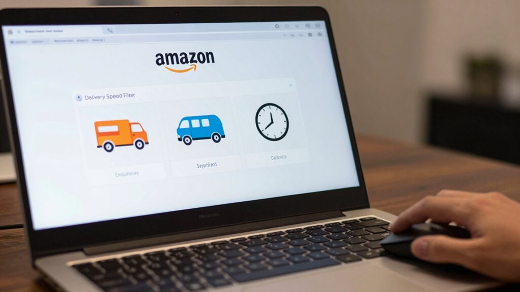 filter amazon delivery speed