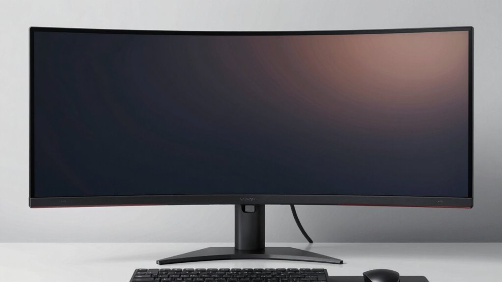 monitor curvature enhances comfort