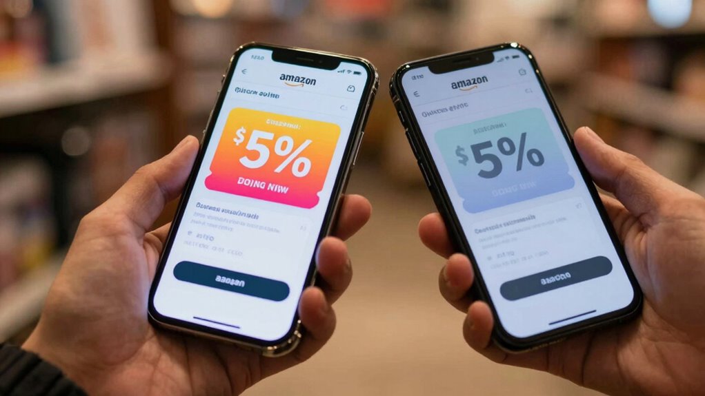 personalized coupon visibility differences