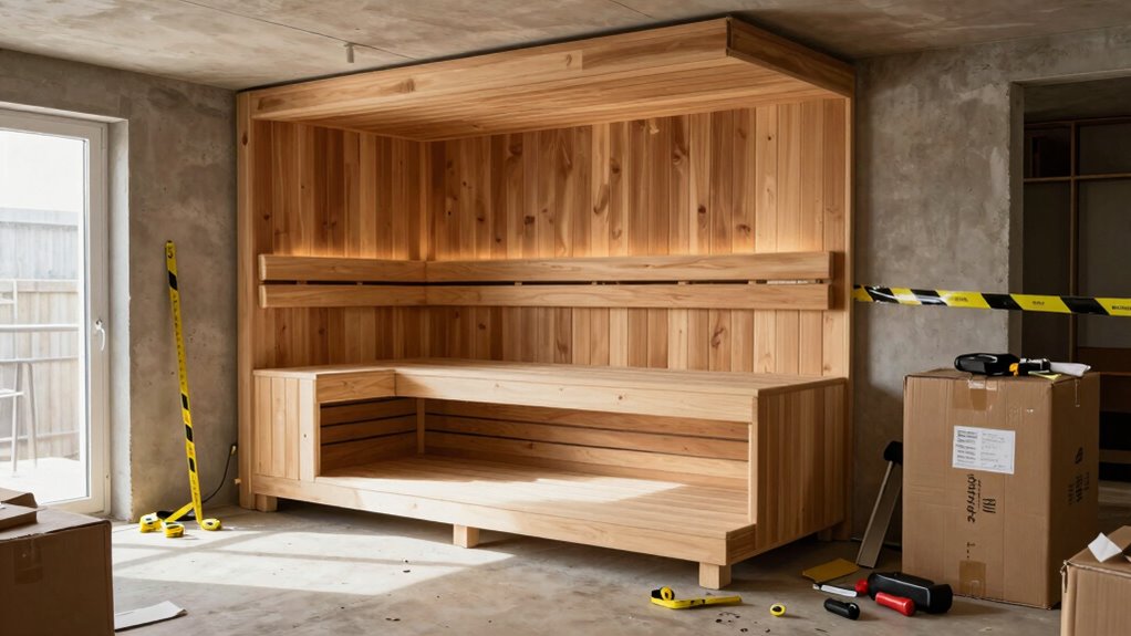 sauna space and costs