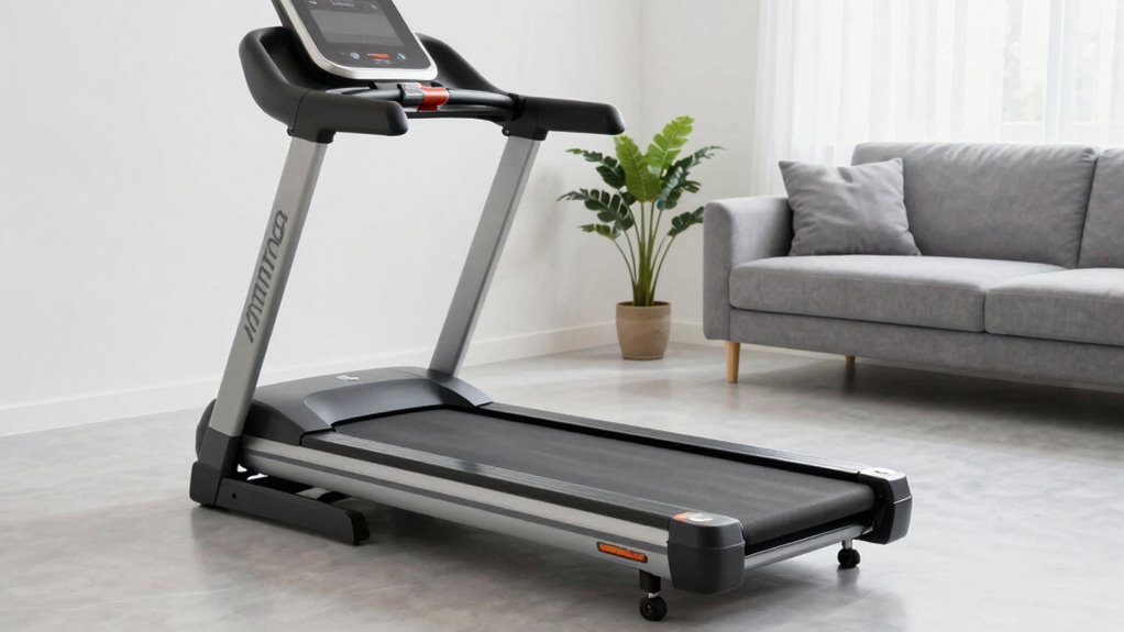 space efficient durable treadmill