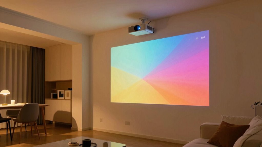 space efficient projector setup