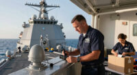 HII Christens Guided Missile Destroyer George M. Neal (DDG 131)