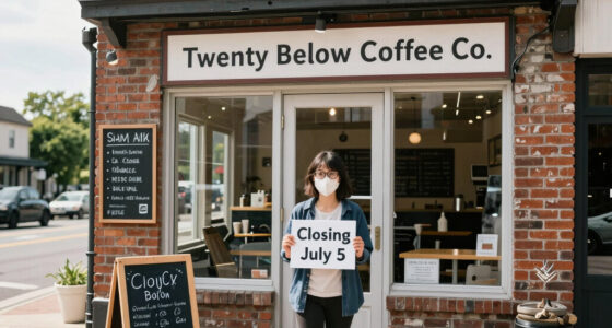Twenty Below Coffee Co. closing July 5